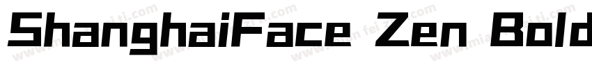 ShanghaiFace Zen BoldGB20字体转换